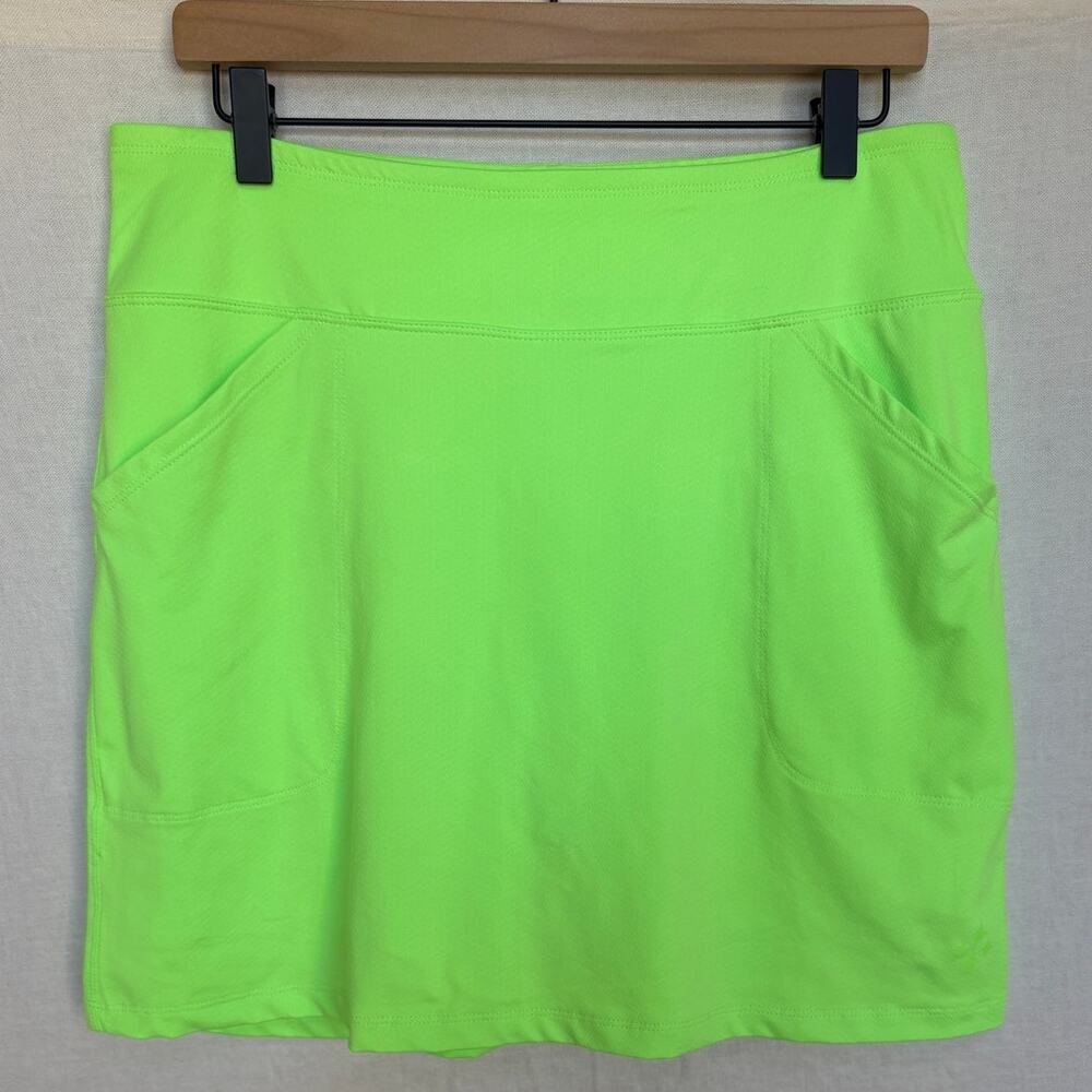 JoFit Neon Green Outdoor Active Skort for Golf, Net Ball, Tennis, Walking size M